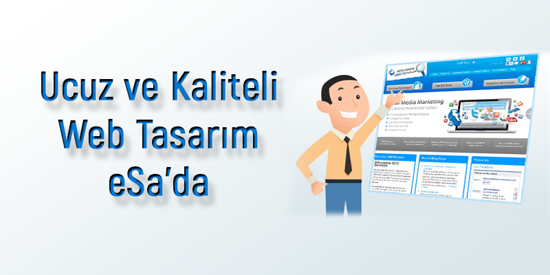 Ucuz Web Tasarım Ankara'da Sadece eSa web tasarımda