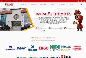 karagöz otomotiv web sitesi yapıldı