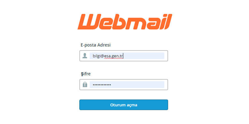 Kurumsal e-mail adresinize giriş yapma