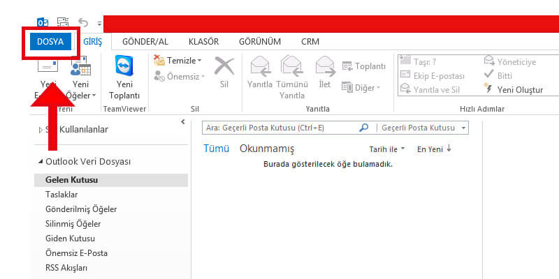 Outlook Şirket Maili Kurma İşlemi